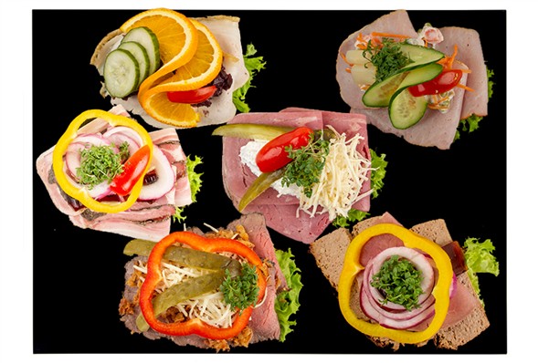 Luksus Smørrebrød (grupperende produkt skabelon)