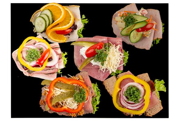 Luksus Smørrebrød (grupperende produkt skabelon)